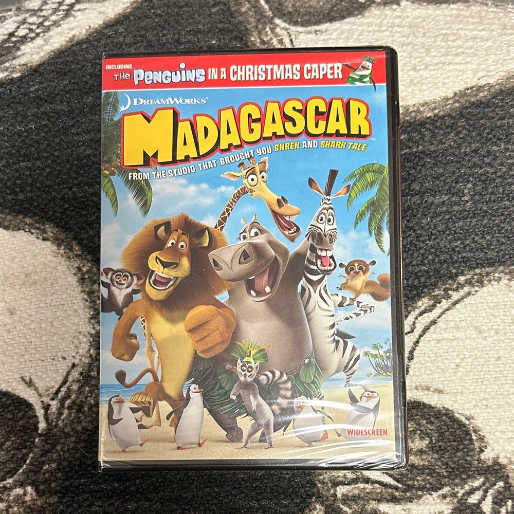 Dreamworks Madagascar DVD with Red and Yellow Cover